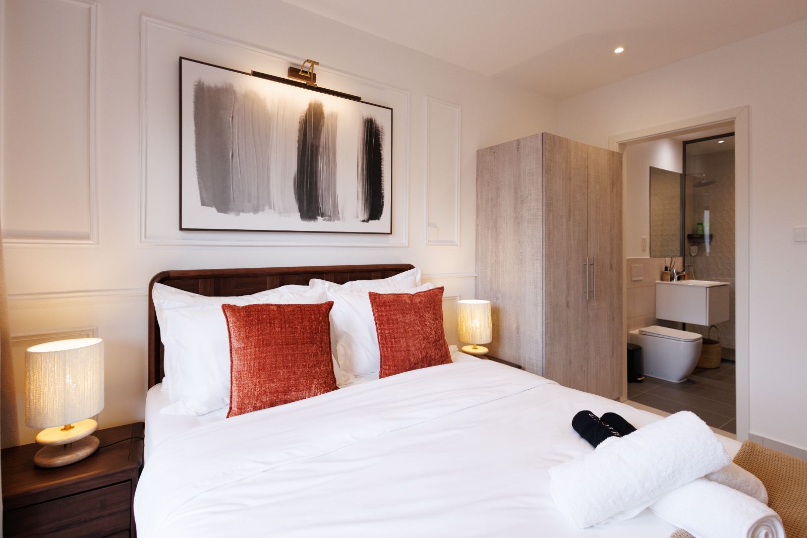 Bedroom two with ensuite view